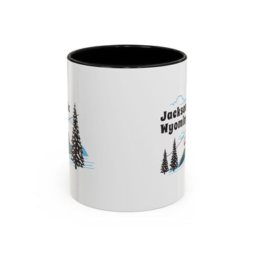 Buy black Jackson Hole, Wyoming Retro Snow Skiing Mountain 11 oz Mug, Ski Lodge Decor Coffee Cup, Mountain Gondola  Lover Gift, Retro Skiing Mug