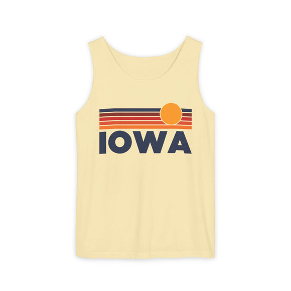 Iowa Retro Sunstripe Tank Top | Comfort Colors - 100% Cotton