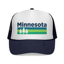 Minnesota Retro Trees Trucker Hat - Vintage Style Minnesota Cap-4
