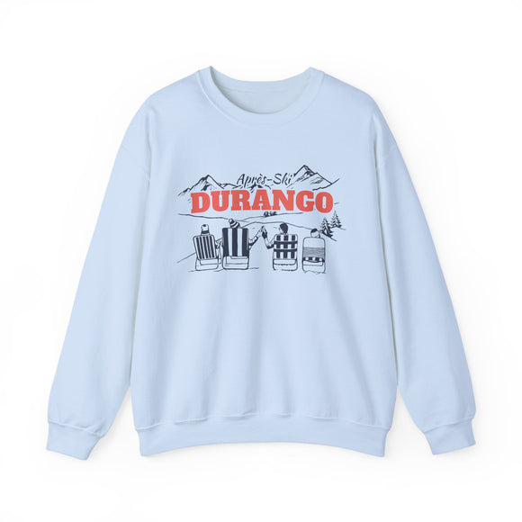 Durango, Colorado Sweatshirt Après-Ski Crewneck - Mountain Ski Lodge Design
