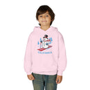 California Youth Hoodie - Skiing Snowman Kids California Hooded Sweatshirt-15