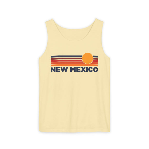 New Mexico Retro Sunstripe Tank Top | Comfort Colors - 100% Cotton