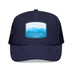 Kids Stowe, Vermont Trucker Hat - Youth Snapback Cap on white background