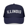 Kids Illinois Trucker Hat - Youth Snapback Cap on white background