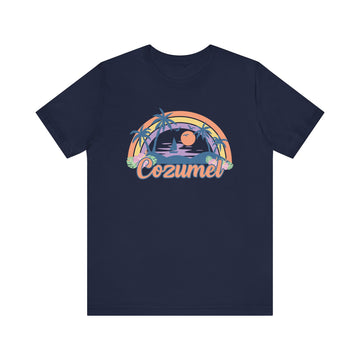Buy navy Cozumel, Mexico T-Shirt - Retro Beach Unisex Cozumel Shirt
