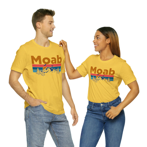 Moab, Utah Shirt - Mountain Sunset Unisex Moab T-Shirt