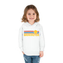 Washington Toddler Hoodie - Retro Sunrise Unisex Washington Toddler Sweatshirt-20