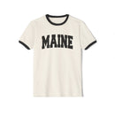 Maine Cotton Ringer Graphic Tee - Unisex Maine T Shirt, Vintage Style Tee, Men's/Women's Tee-2
