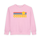 Cozumel, Mexico Toddler Sweatshirt - Retro Sun Cozumel Toddler Crewneck Sweatshirt-5