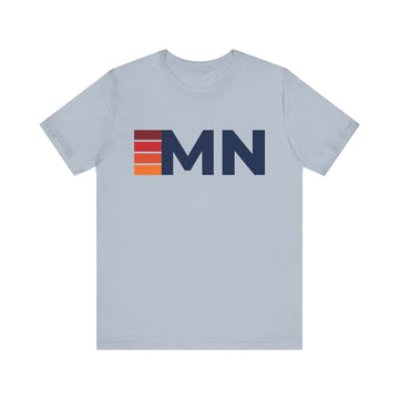 Buy light-blue Minnesota Retro Stripes T-Shirt | Minnesota State Tee