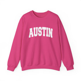 Buy heliconia Austin, Texas Sweatshirt - Unisex Graphic Crewneck
