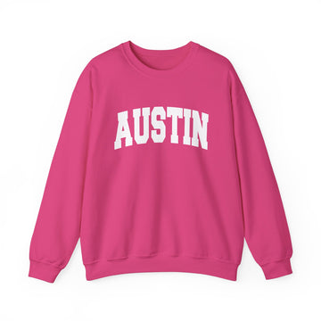 Buy heliconia Austin, Texas Sweatshirt - Unisex Graphic Crewneck
