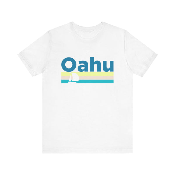 Oahu, Hawaii T Shirt - Sailboat Graphic Tee
