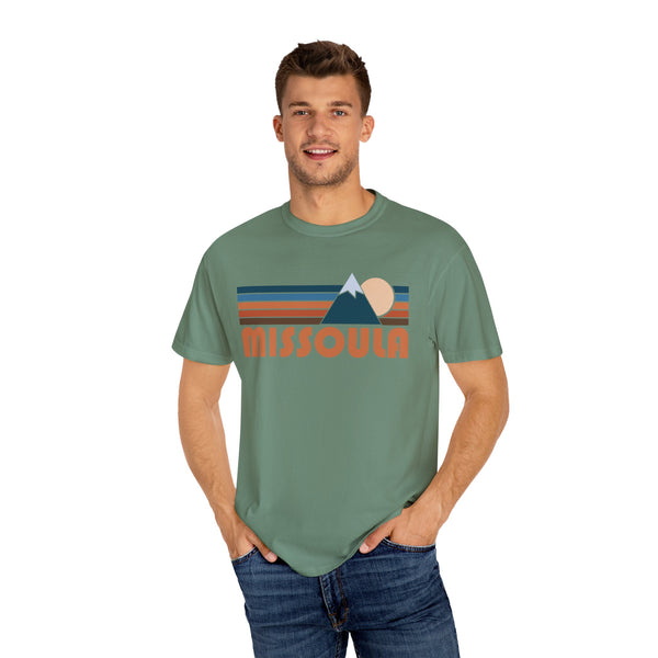 Missoula, Montana Graphic Tee, Comfort Colors Retro Unisex Missoula T shirt, Mountain Adventure Shirt