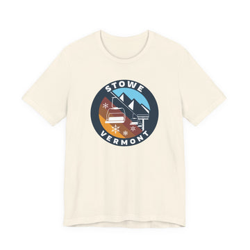 Stowe, Vermont T Shirt - Retro Ski Lift Tee - 0