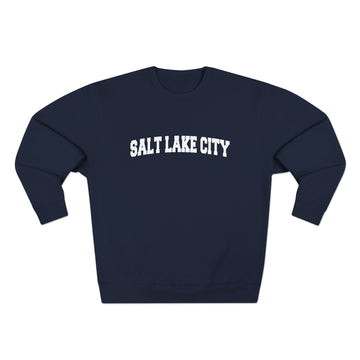 Buy navy Premium Salt Lake City, Utah Retro Graphic Sweatshirt
