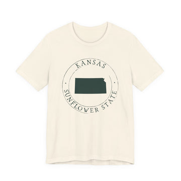 Buy natural Kansas T-Shirt — State Graphic Tee