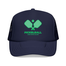 Buy dark-navy Anna Maria Island, Florida Pickleball Trucker Hat - Foam Anna Maria Island Cap