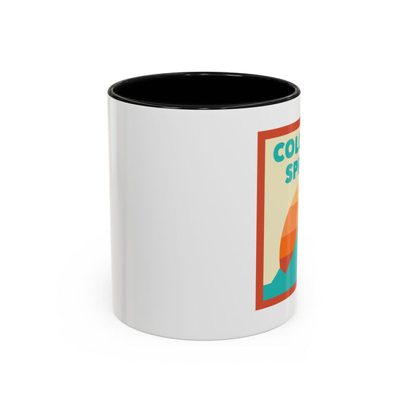 Colorado Springs, Colorado Retro Ombre Sun Mountain Coffee Mug 11 oz, Colorado Springs, Colorado Nature Lover Gift, Mountain Enthusiast Mug