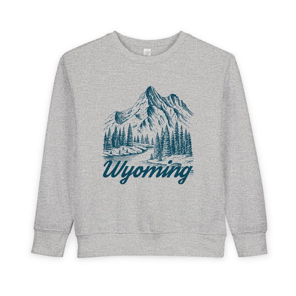 Wyoming Toddler Sweatshirt - Wyoming Toddler Crewneck Sweatshirt