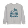 Wyoming Toddler Sweatshirt - Wyoming Toddler Crewneck Sweatshirt