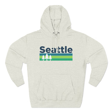 Premium Seattle, Washington Hoodie - Retro Unisex Seattle Sweatshirt - 0