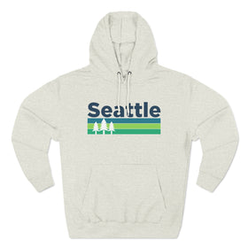 Premium Seattle, Washington Hoodie - Retro Unisex Seattle Sweatshirt