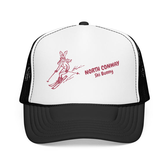 North Conway, New Hampshire Ski Bunny Foam Trucker Hat
