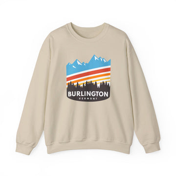 Buy sand Burlington, Vermont Sweatshirt - Unisex Retro Crewneck Burlington Sweatshirt