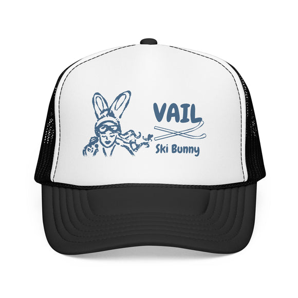 Vail, Colorado Ski Bunny Trucker Hat