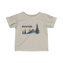 Colorado Mountain Gondola Baby Tee, Skiing Snowboarding Infant T-Shirt, Mountain Adventure Kids Top-4