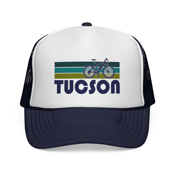 Tucson, Arizona Retro Bike Trucker Hat - Vintage Style Tucson Cap