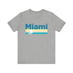 Miami, Florida T Shirt - Sailboat Graphic Tee - 0