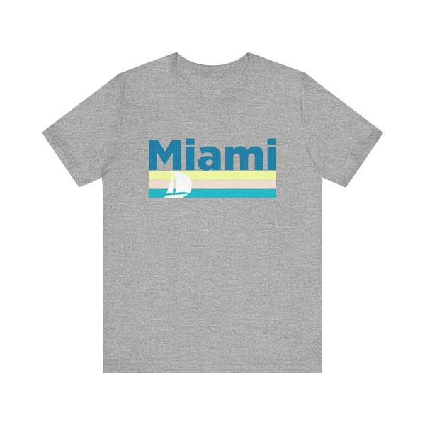 Miami, Florida T Shirt - Sailboat Graphic Tee