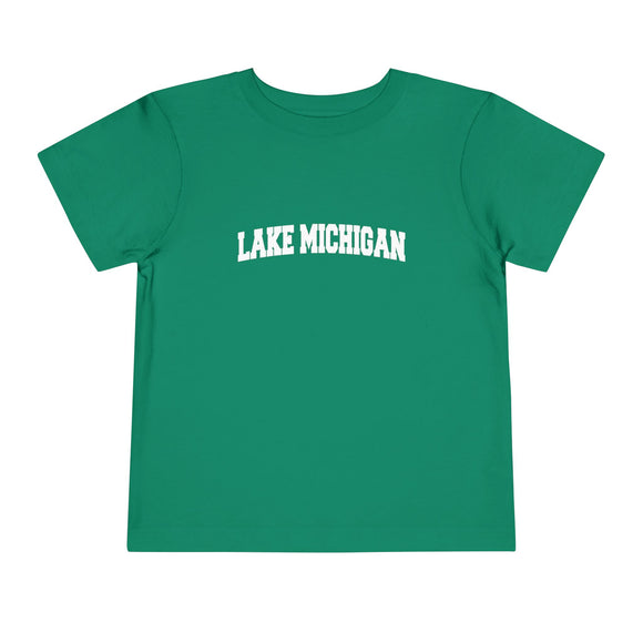 Lake Michigan Toddler Graphic Tee - Kids Lake Michigan Vacation T-Shirt