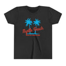 Myrtle Beach, South Carolina Youth Shirt - Retro Palm Tree Myrtle Beach Kid's T-Shirt-4