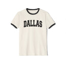 Dallas, Texas Cotton Ringer Graphic Tee - Unisex Dallas T Shirt, Vintage Style Tee, Men's/Women's Tee-2