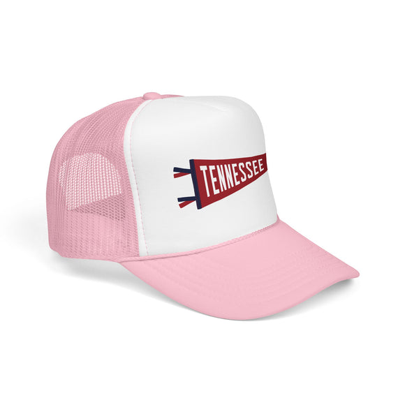 Tennessee Pennant Trucker Hat — Retro Flag Foam Cap
