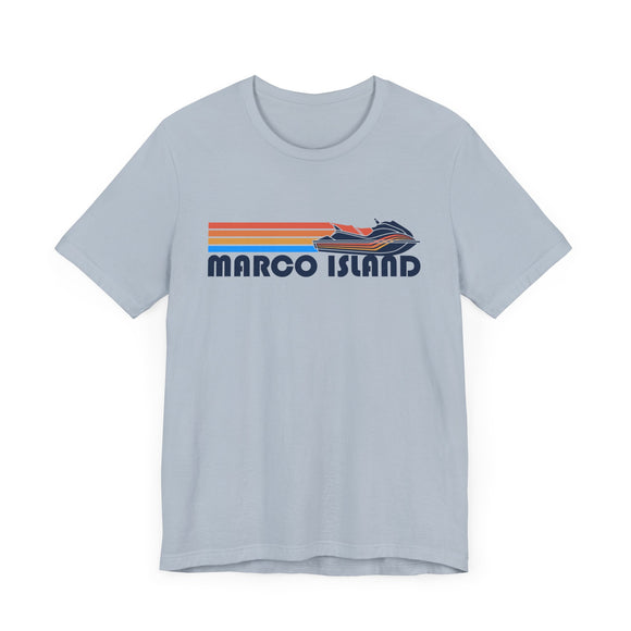 Marco Island, Florida T Shirt - Retro Jetski PWC Graphic Tee