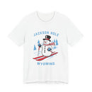Jackson Hole, Wyoming T Shirt - Ski Snowman Graphic Tee-1
