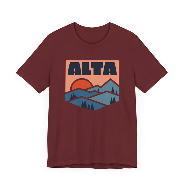 Alta, Utah T Shirt - Retro Graphic Tee