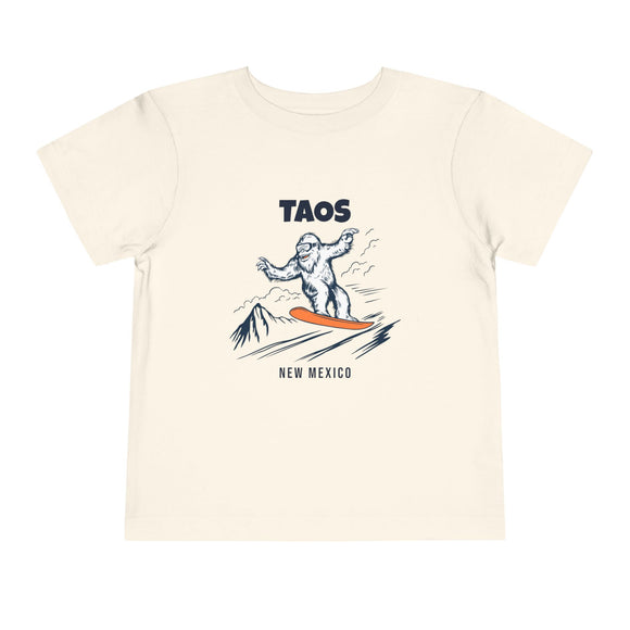 Taos, New Mexico Yeti Snowboard Toddler Tee
