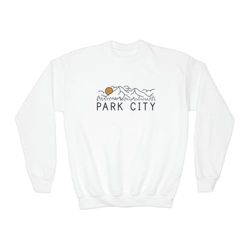 Park City, Utah Youth Sweatshirt - Unisex Kid's Park City Crewneck Sweatshirt - 0
