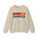 Asheville, North Carolina Sweatshirt Retro Sun Unisex - Asheville Vintage Inspired Warm Pullover Jumper-2