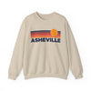 Asheville, North Carolina Sweatshirt Retro Sun Unisex - Asheville Vintage Inspired Warm Pullover Jumper