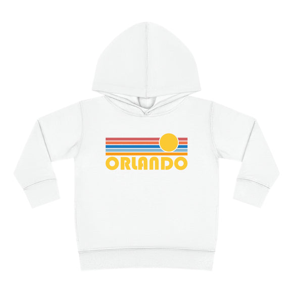 Orlando, Florida Toddler Hoodie - Retro Sunrise Unisex Orlando Toddler Sweatshirt
