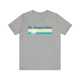 St Augustine, Florida T Shirt - Sailboat Graphic Tee - 0