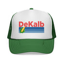 DeKalb, Illinois Retro Corn and Farm Trucker Hat-3