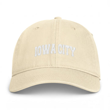 Buy ivory Iowa City, Iowa Washed Baseball Cap - Vintage Coastal Comfort Colors