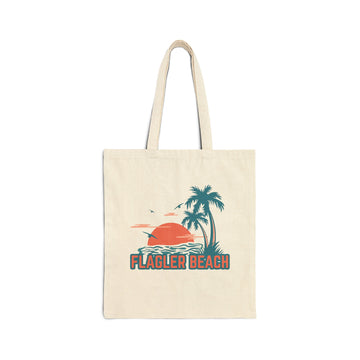 Flagler Beach, Florida Cotton Canvas Flagler Beach Tote Bag